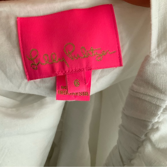 Iralee White Linen Dress 6 - Picture 8 of 8